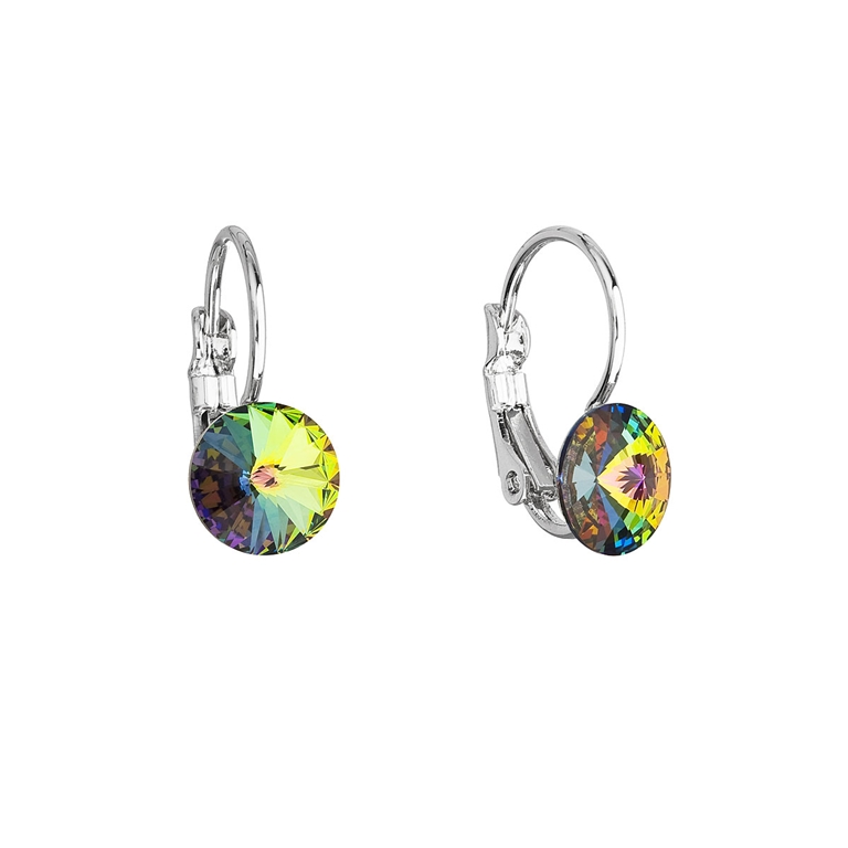 Náušnice Rivoli se Swarovski Elements Vitrail Medium 8 mm