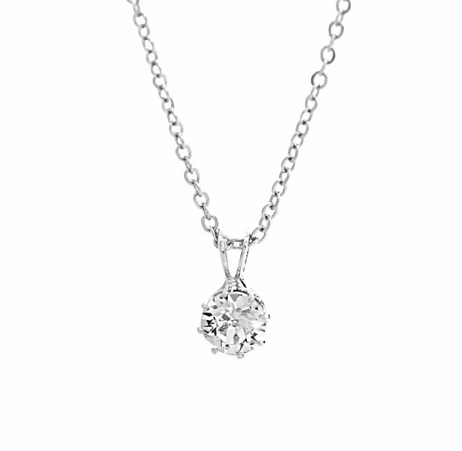 Náhrdelník čirý kulatý s krystaly Swarovski Elements Krystal