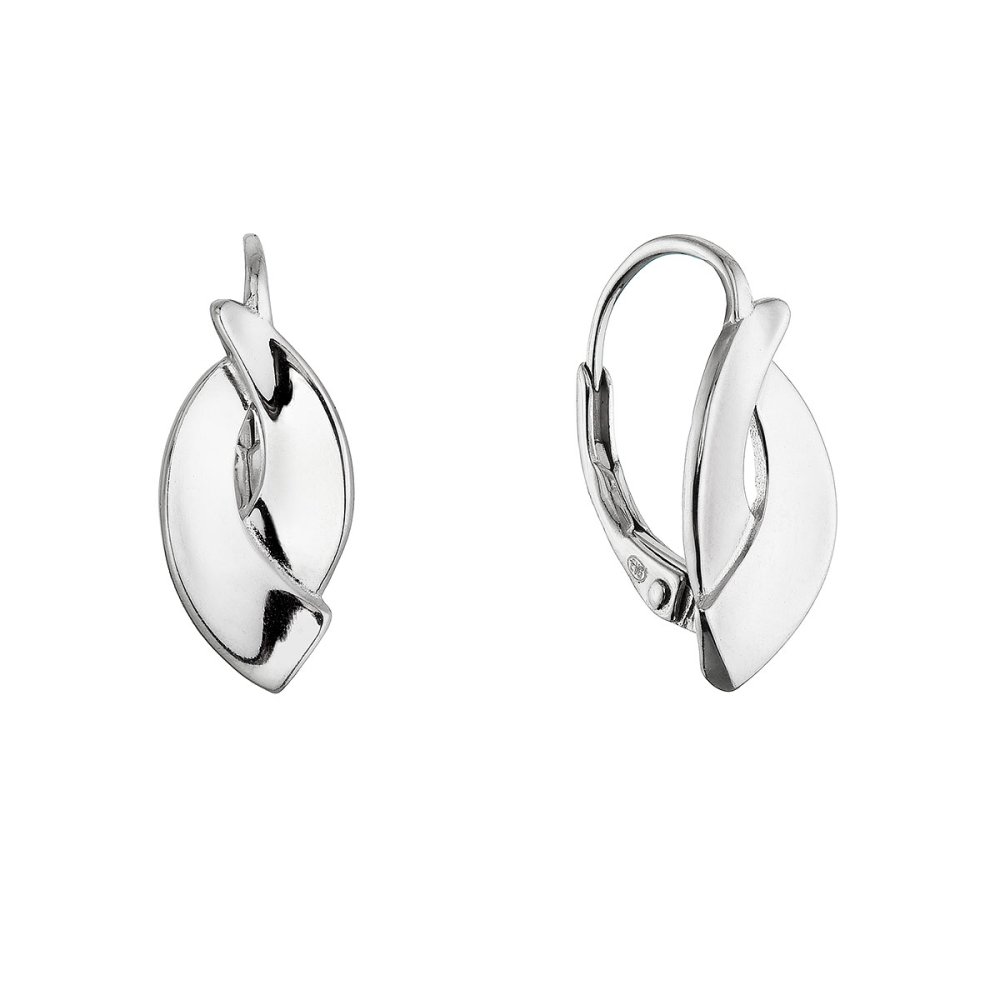 Stříbrné náušnice propletené 61079