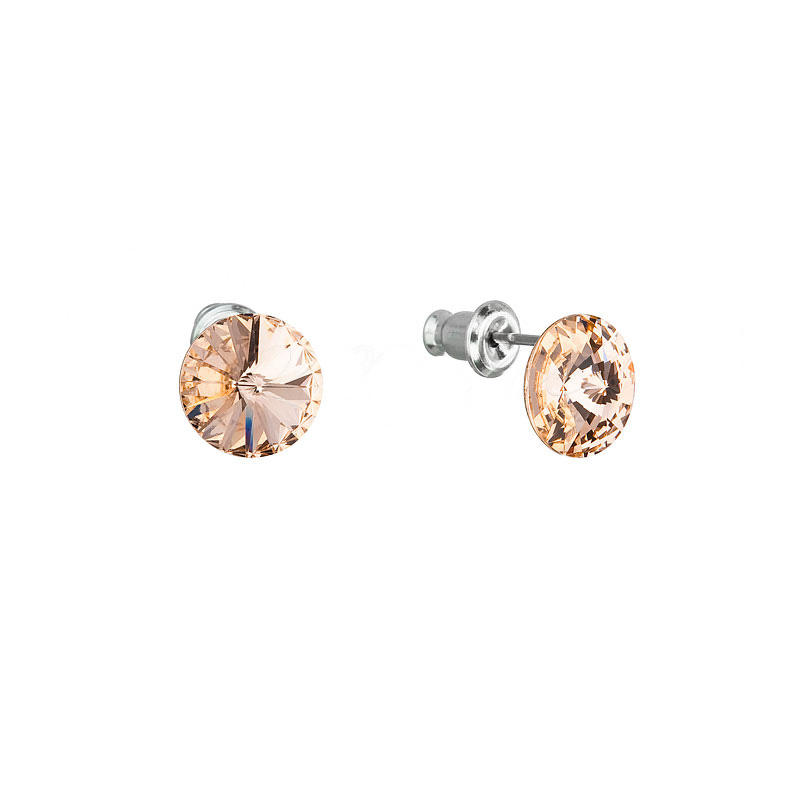 Náušnice Rivoli se Swarovski Elements Light Peach 8 mm