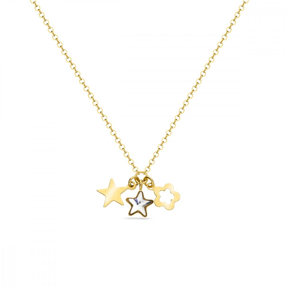 Levně Náhrdelník čirý se Swarovski Elements Joy NGMIX2816C Krystal