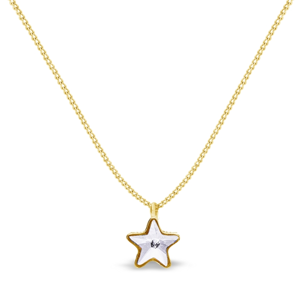 Náhrdelník čirý se Swarovski Elements Astral Star NG28165C Krystal