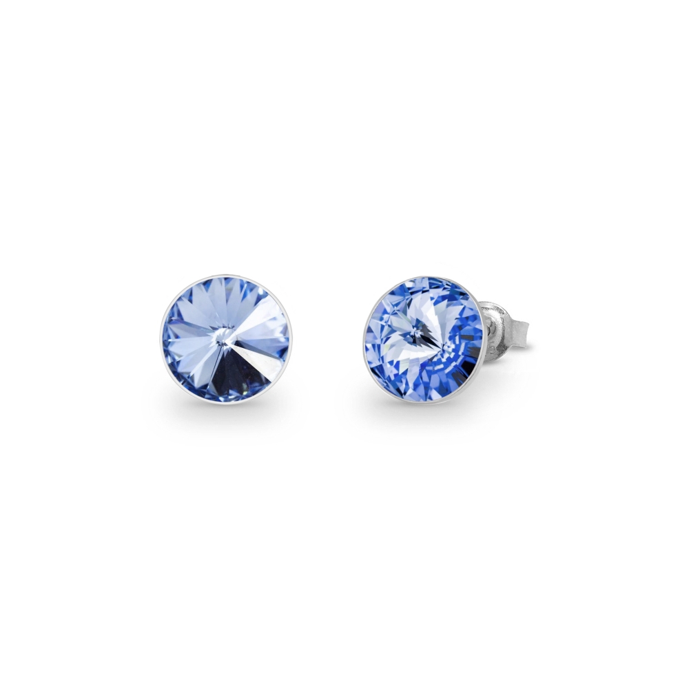 Levně Náušnice Rivoli se Swarovski Elements Sweet Candy Studs K1122SS39LS light sapphire 8 mm