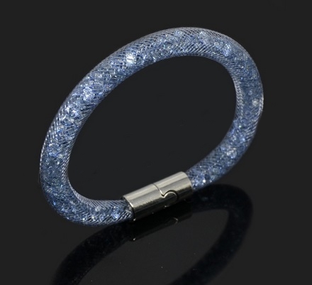 Modrý náramek s křišťály Stardust