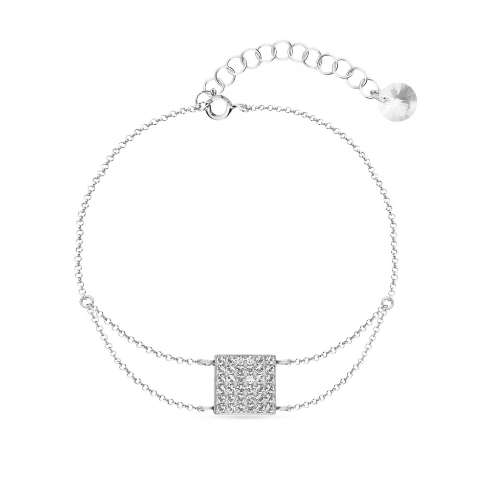 Náramek čirý se Swarovski Elements Kingdom BROLOFM6C Krystal