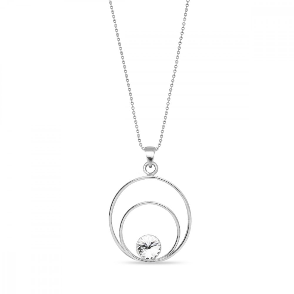 Náhrdelník čirý se Swarovski Elements Glory NOD1122SS29C Krystal