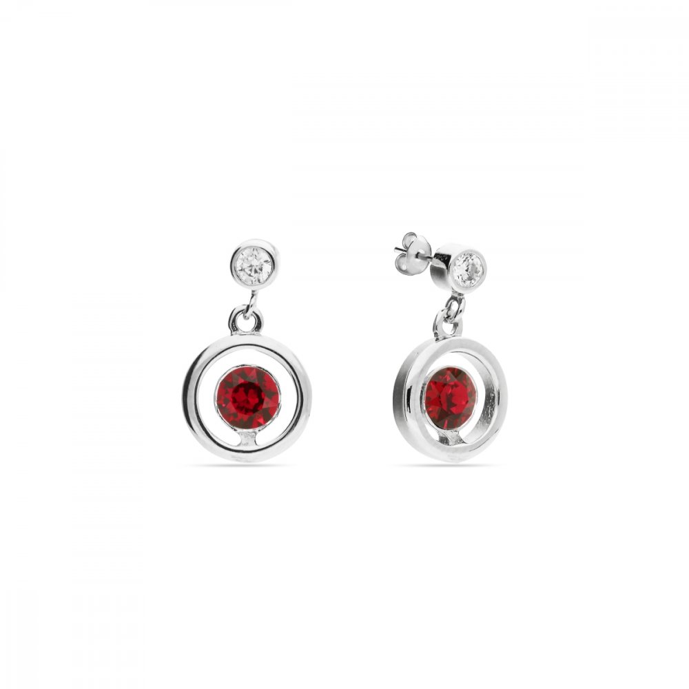 Náušnice červené se Swarovski Elements Punct KC1088SS18SC Scarlet