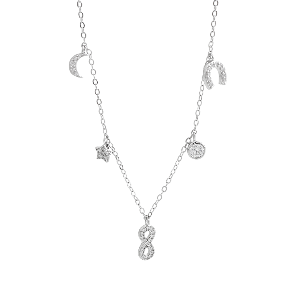 Náhrdelník čirý se Swarovski Elements Krystal