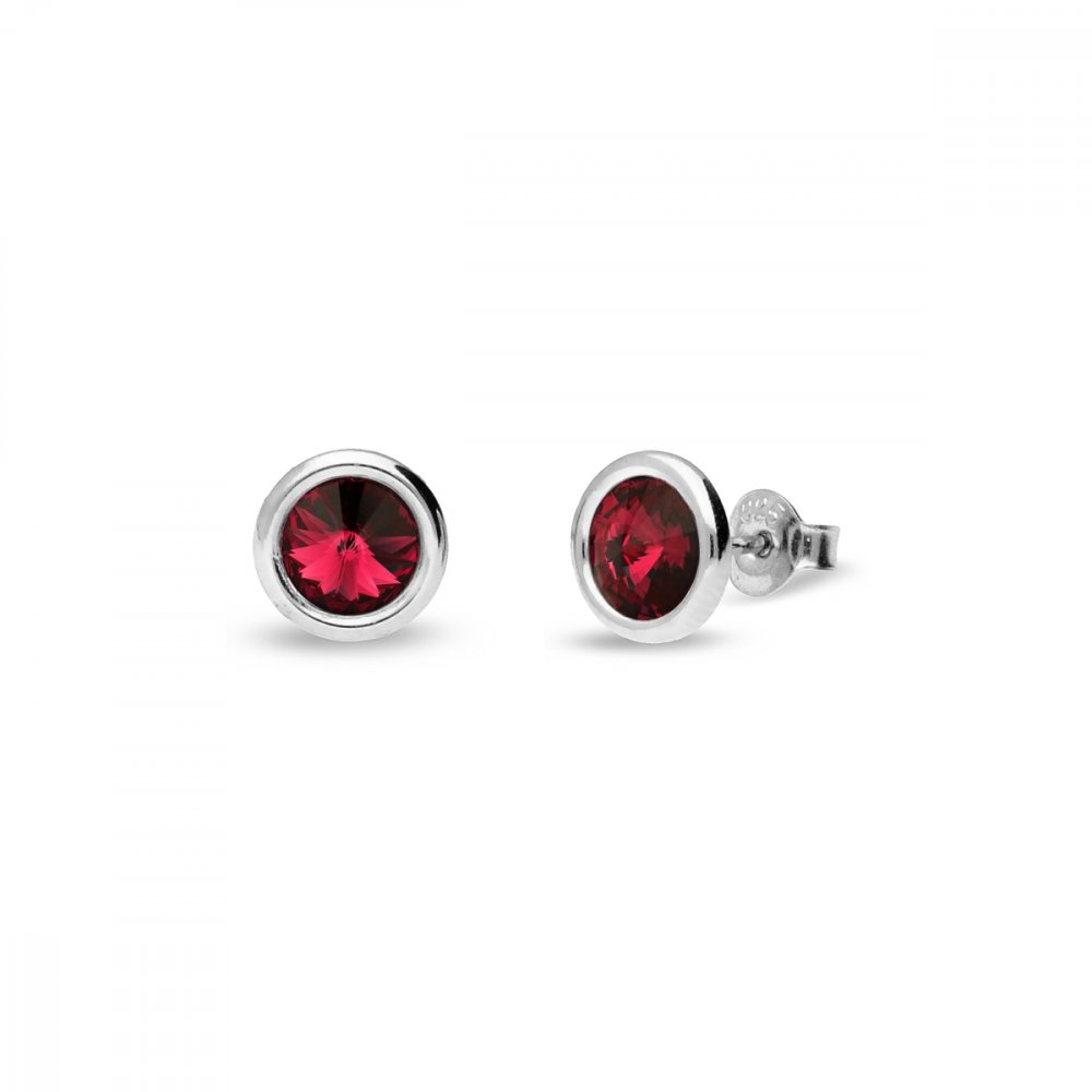 Náušnice červené se Swarovski Elements Tiny Bonbon Studs KR1122SS29SC Scarlet 6 mm