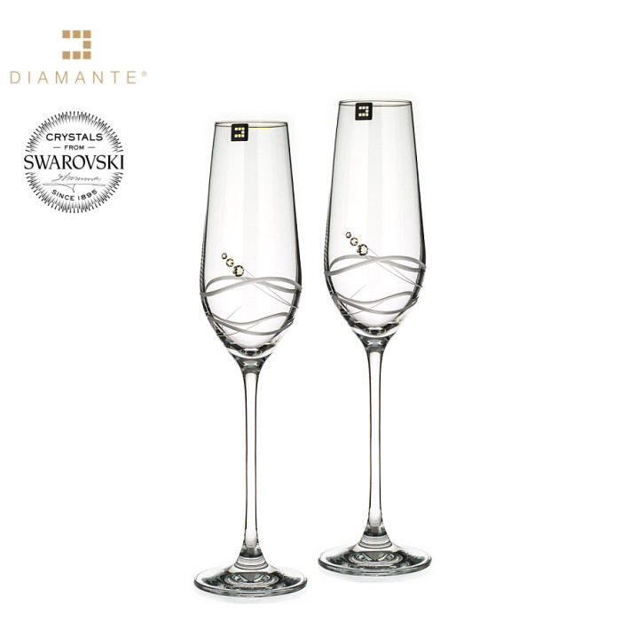Sklenice flétny na sekt se Swarovski Elements Venezia 230 ml