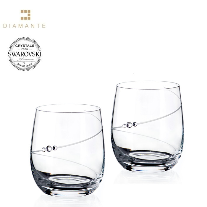 Sklenice na whisky se Swarovski Elements Silhouette 250 ml