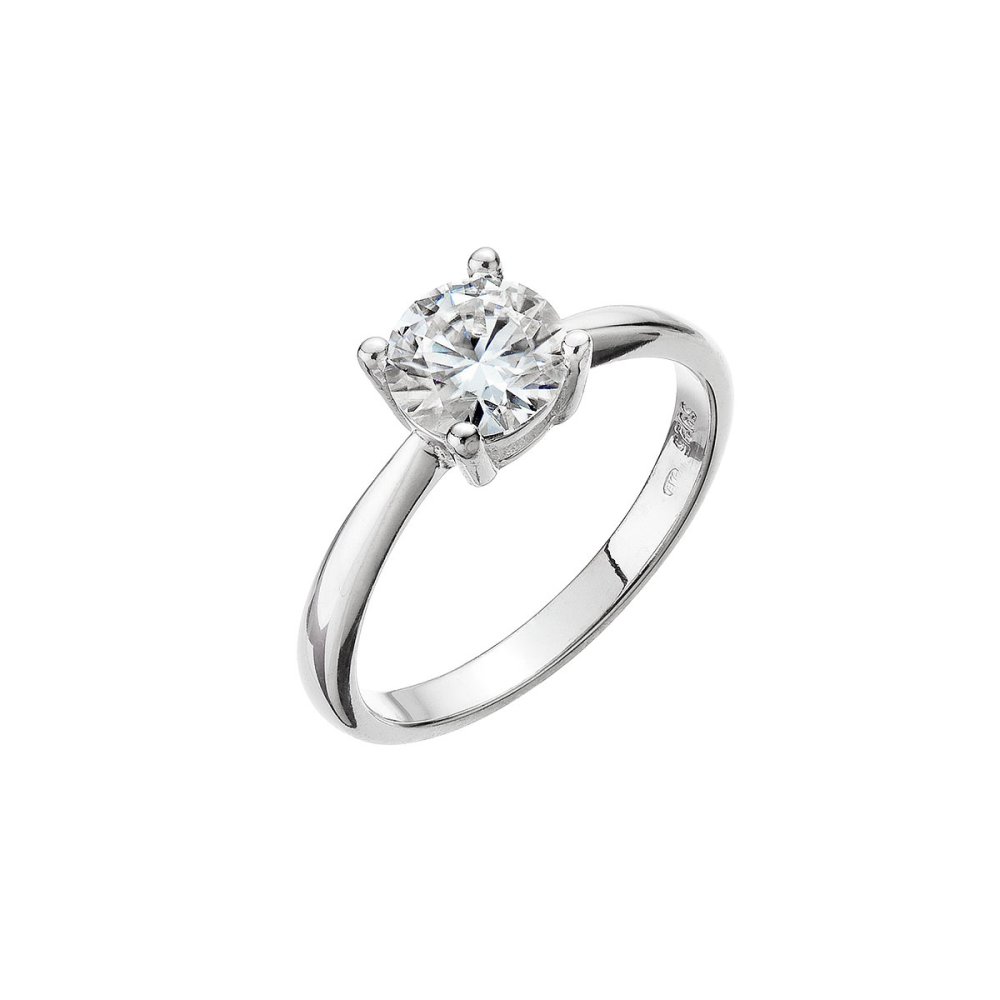 Stříbrný prsten ELEN 15M00006 moissanite 52