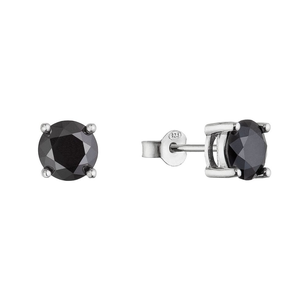 Stříbrné náušnice LUNA 11M00010 moissanite