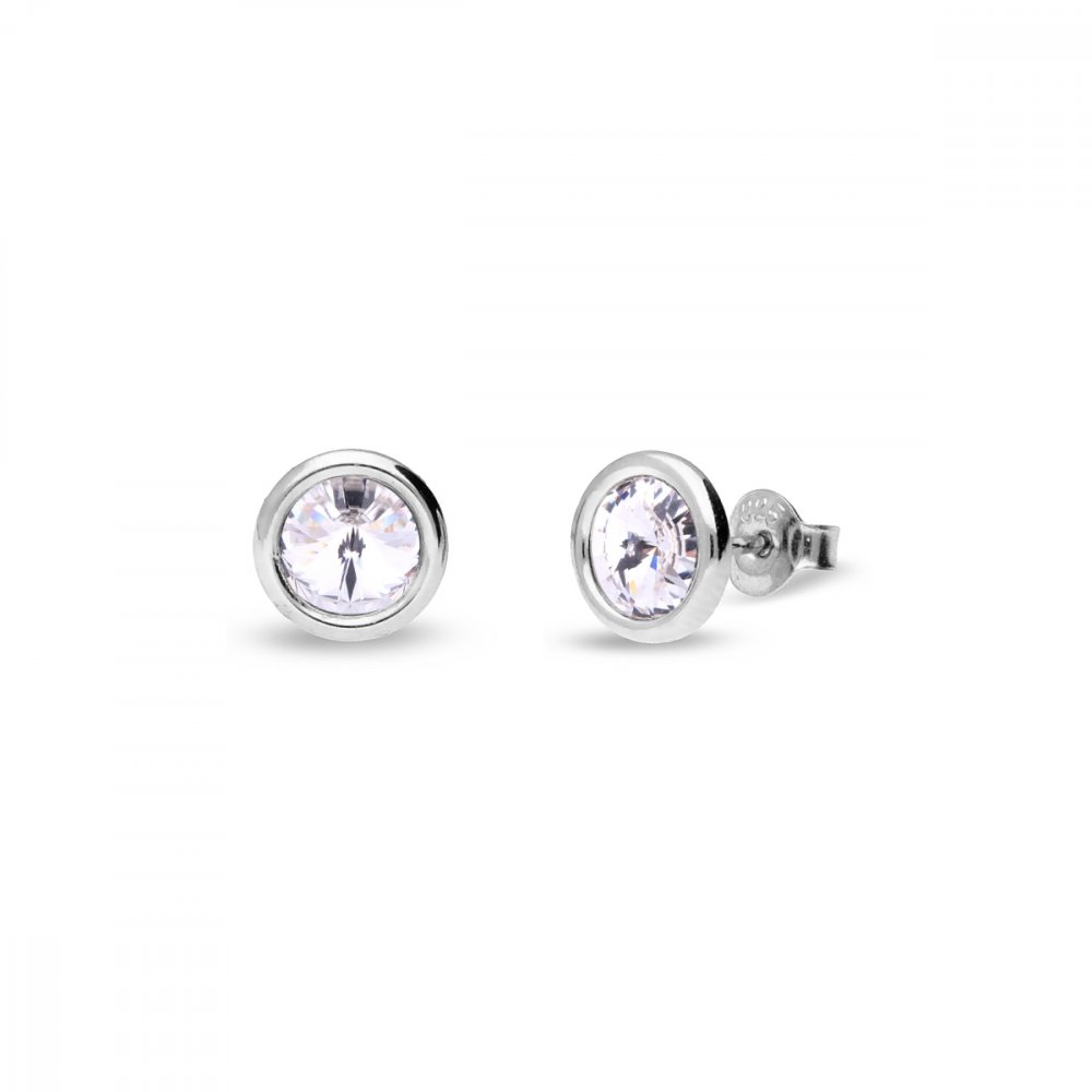 Levně Náušnice čiré se Swarovski Elements Tiny Bonbon Studs KR1122SS29C Krystal 6 mm