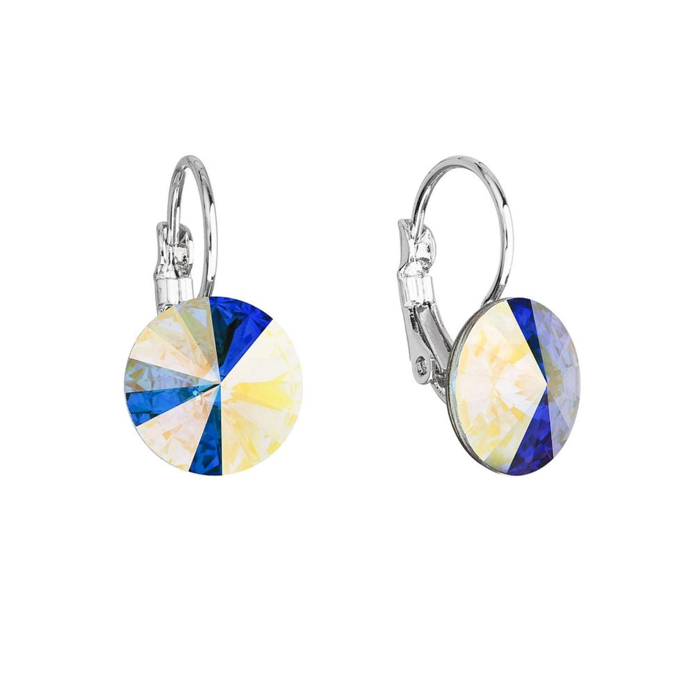 Náušnice Rivoli se Swarovski Elements Krystal AB 12 mm