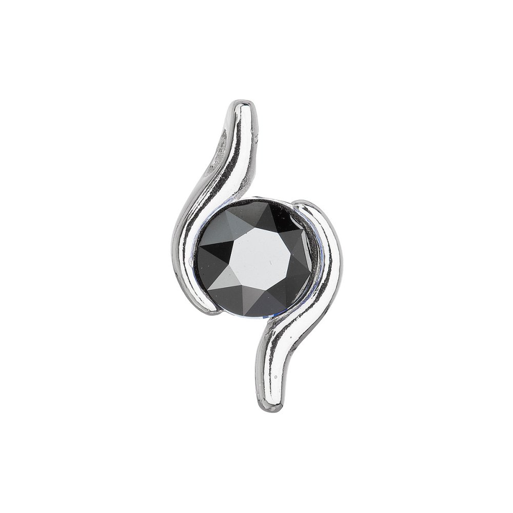 Stříbrný přívěsek se Swarovski krystalem černý 34261.5 Hematite