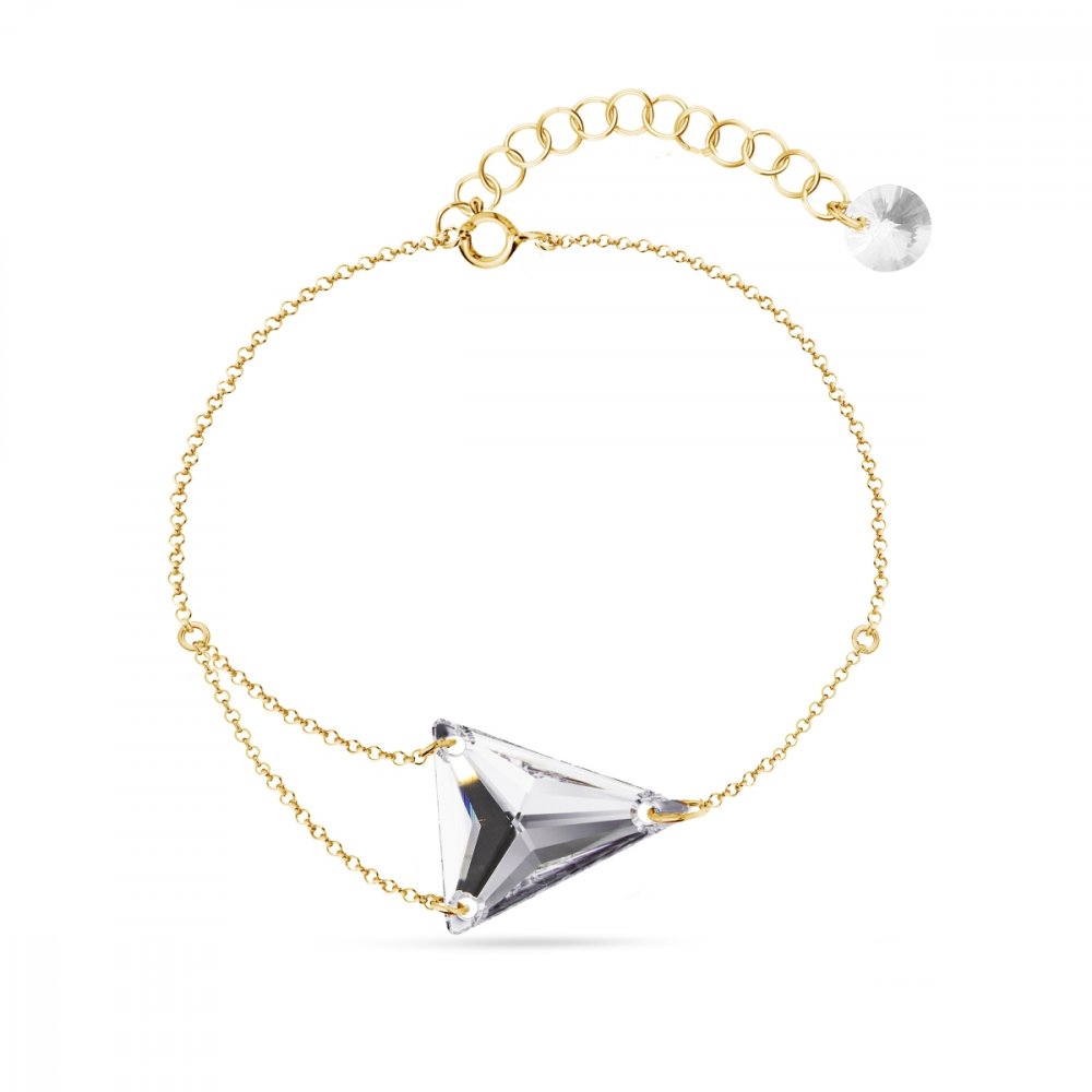 Náramek čirý se Swarovski Elements Trident BGROLO327118C Krystal