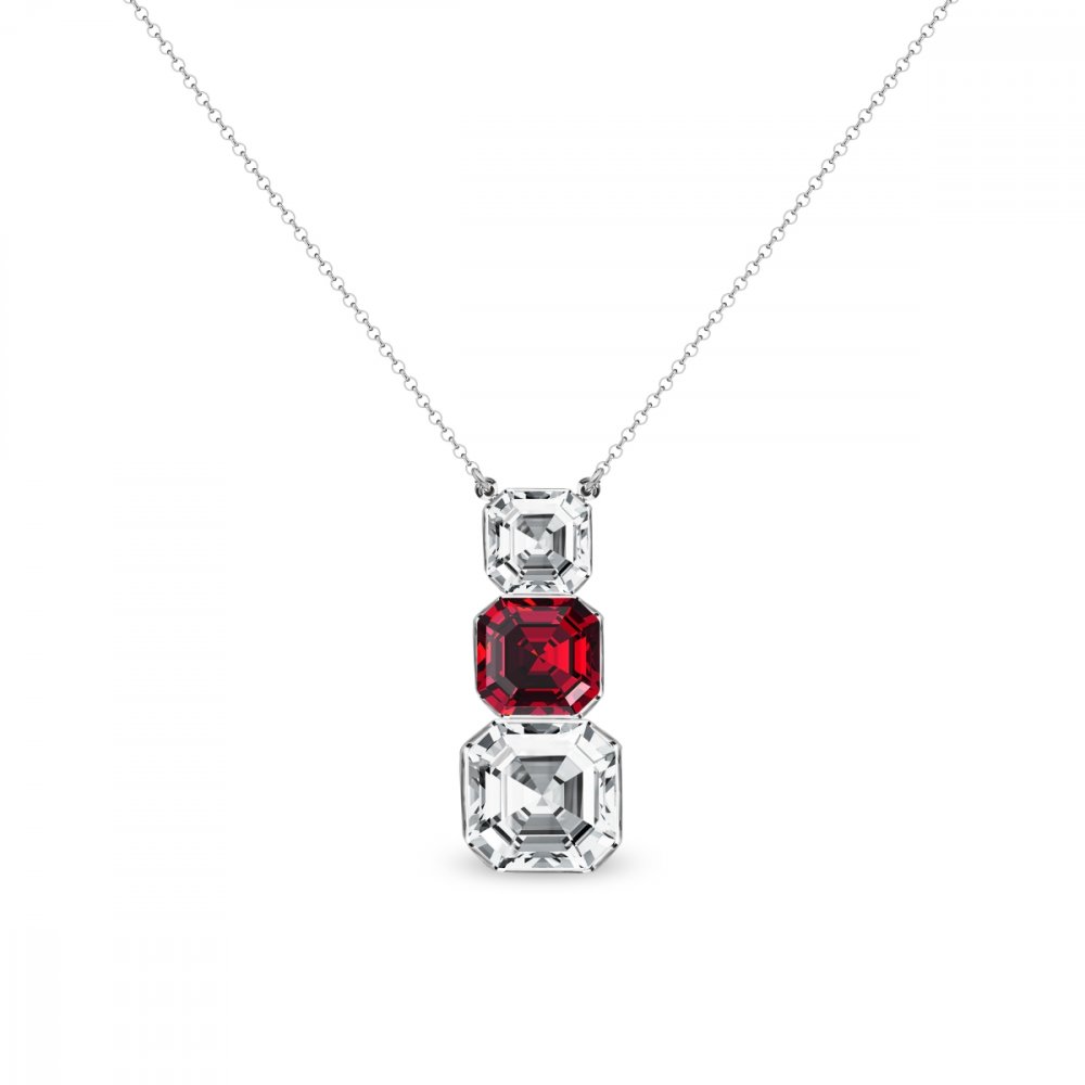 Náhrdelník červený se Swarovski Elements Imperial NT44803CSC Scarlet