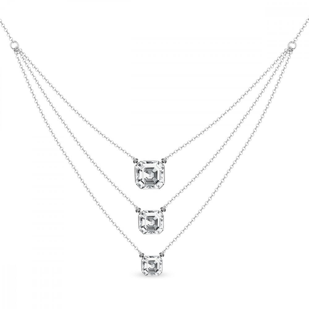 Náhrdelník čirý se Swarovski Elements Imperial Trio NK3ROLO4480C Krystal