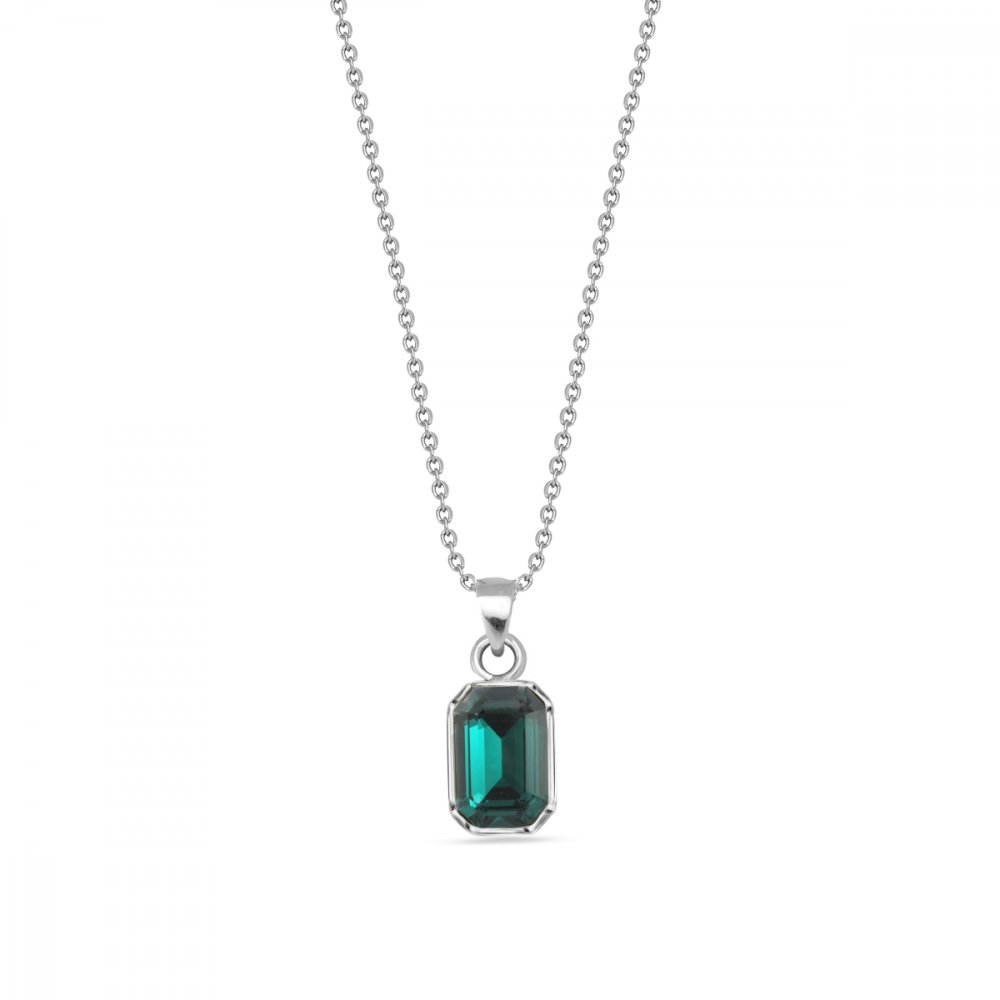 Náhrdelník zelený se Swarovski Elements Royal N26028EM Emerald