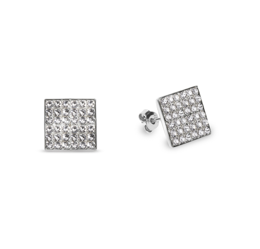 Náušnice čiré se Swarovski Elements Kingdom Studs KFM6C Krystal