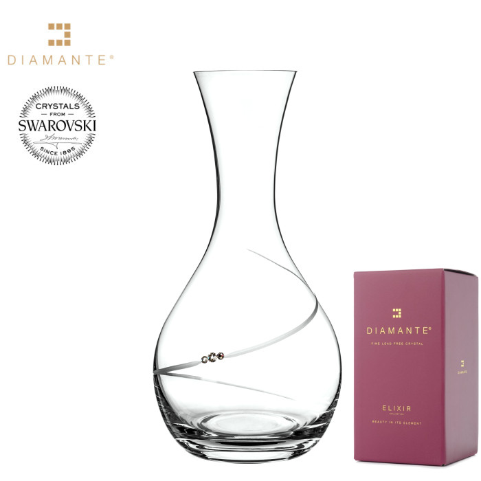 Levně Skleněná karafa na vodu se Swarovski Elements Silhouette 1200 ml