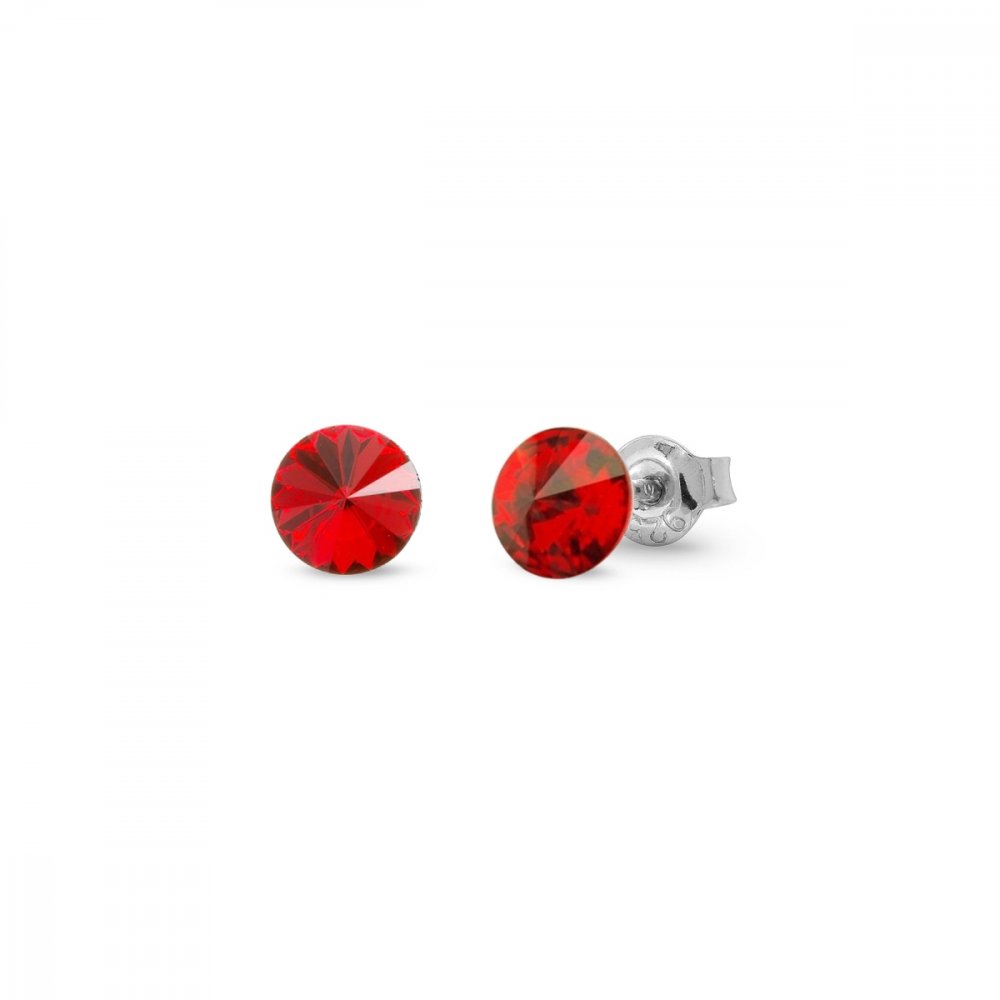 Náušnice červené Rivoli se Swarovski Elements Sweet Candy Studs K1122SS29LSI light siam 6 mm