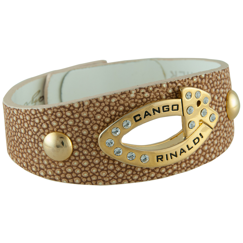Luxusní kožený náramek Cango & Rinaldi  křišťálem se Swarovski Elements