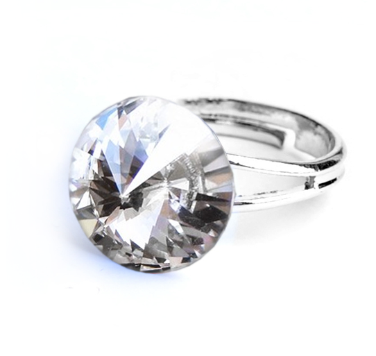 Prsten Rivoli se Swarovski Elements Krystal 12 mm