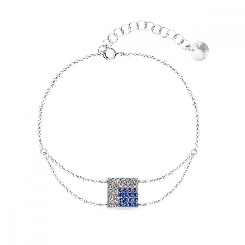 Náramek modrý se Swarovski Elements Kingdom BROLOFM6CSA Sapphire