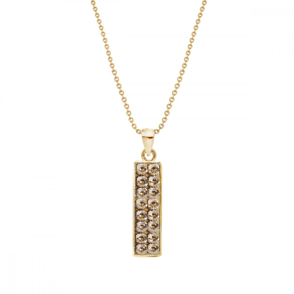 Náhrdelník zlatý se Swarovski Elements Glow NGFMP1GS Golden Shadow