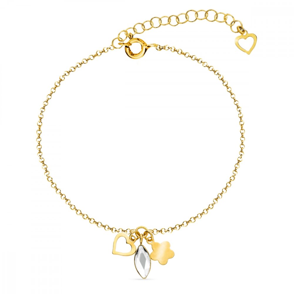 Náramek čirý se Swarovski Elements Serenity BGMIX2201C Krystal