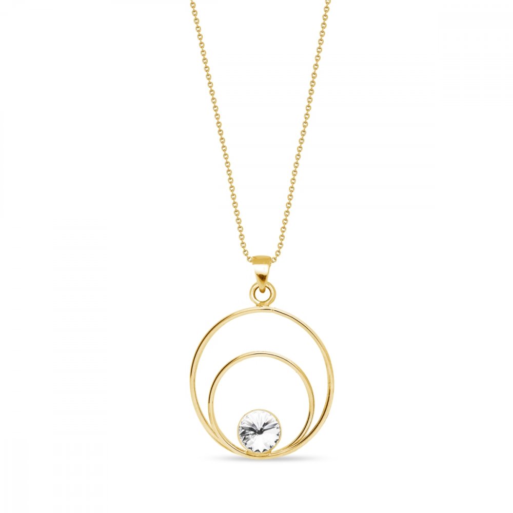 Náhrdelník čirý se Swarovski Elements Glory NODG1122SS29C Krystal