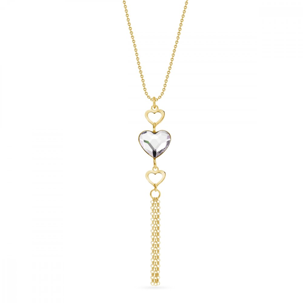 Levně Náhrdelník čirý se Swarovski Elements Soul NSG280810C Krystal