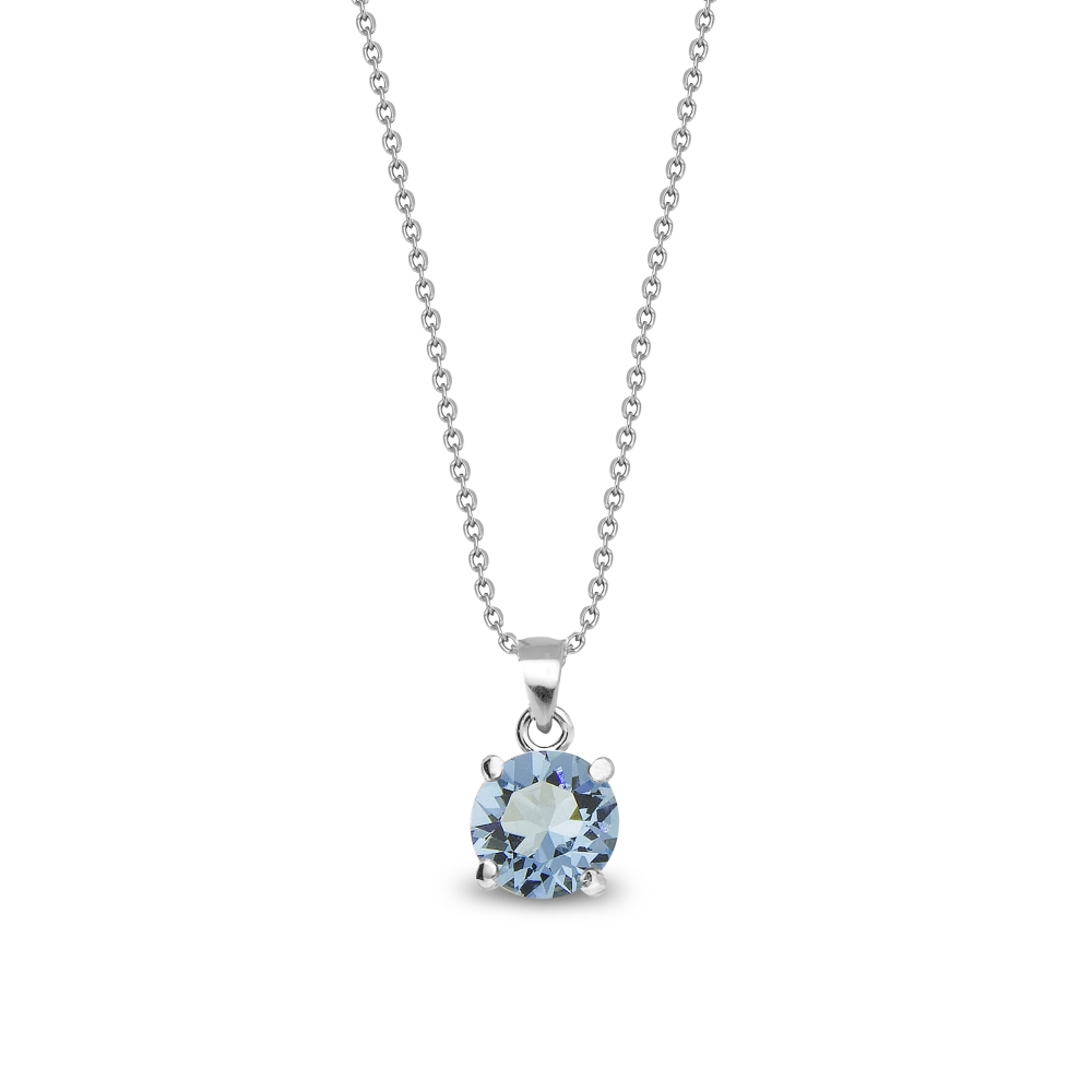 Náhrdelník modrý se Swarovski Elements Ronda NP1088SS39AQ Aquamarine