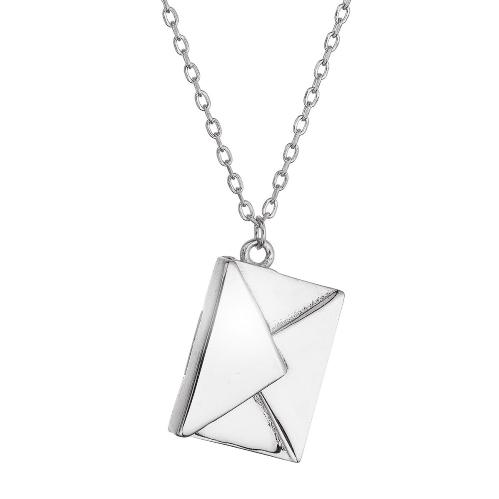 Stříbrný náhrdelník obálka-psaníčko 62039