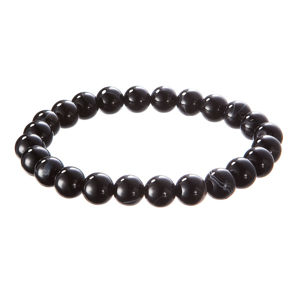 Levně Náramek s minerálními kameny onyx 43056.3